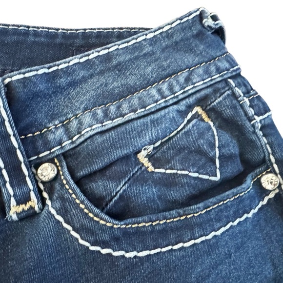 Vigoss Chelsea boot bootcut jeans women’s sz 6 10 festival boho cowgirl glam - Picture 4 of 16